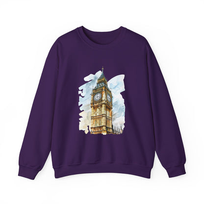 Unisex Heavy Blend™ Crewneck Sweatshirt Lightweight - Big Ben Iconic British Tower