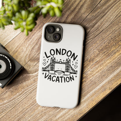 London Vacation Phone Case, Travel Accessories, Unique Gift, London Lover, Custom Phone Cover, Vacation Souvenir