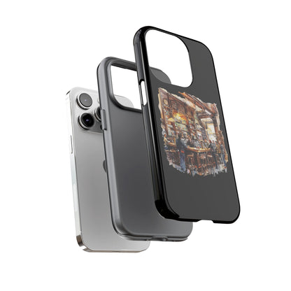 Artistic Phone Case - Cozy Pub Vibe, Trendy Smartphone Accessory, Gift for Friends, Modern Design, Durable Protection