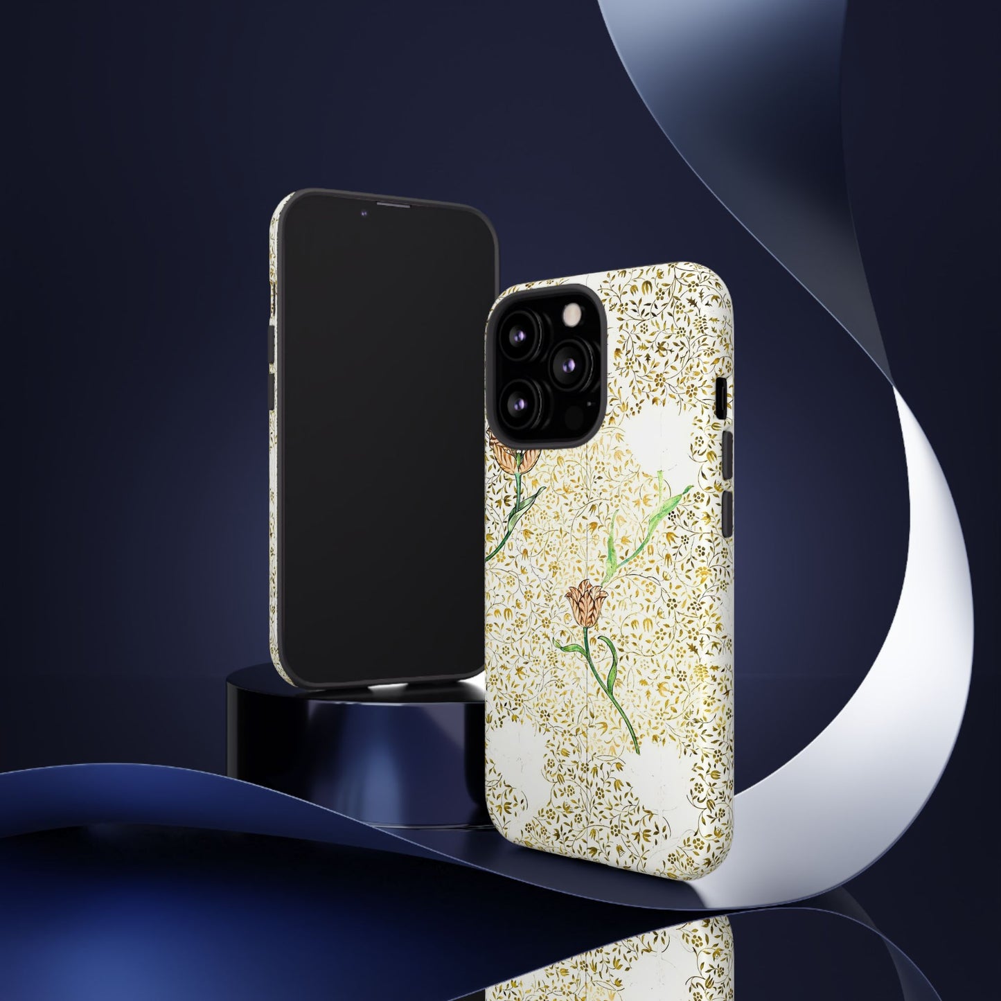 Elegant Floral Phone Case, Tough Cases for iPhone, Stylish Smartphone Cover, Protection with Floral Art, Unique Gift for Her
