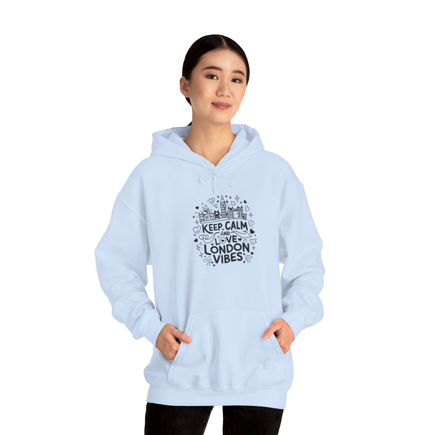 Unisex Heavy Blend™ Hooded Sweatshirt - Keep Calm and love London Vibes