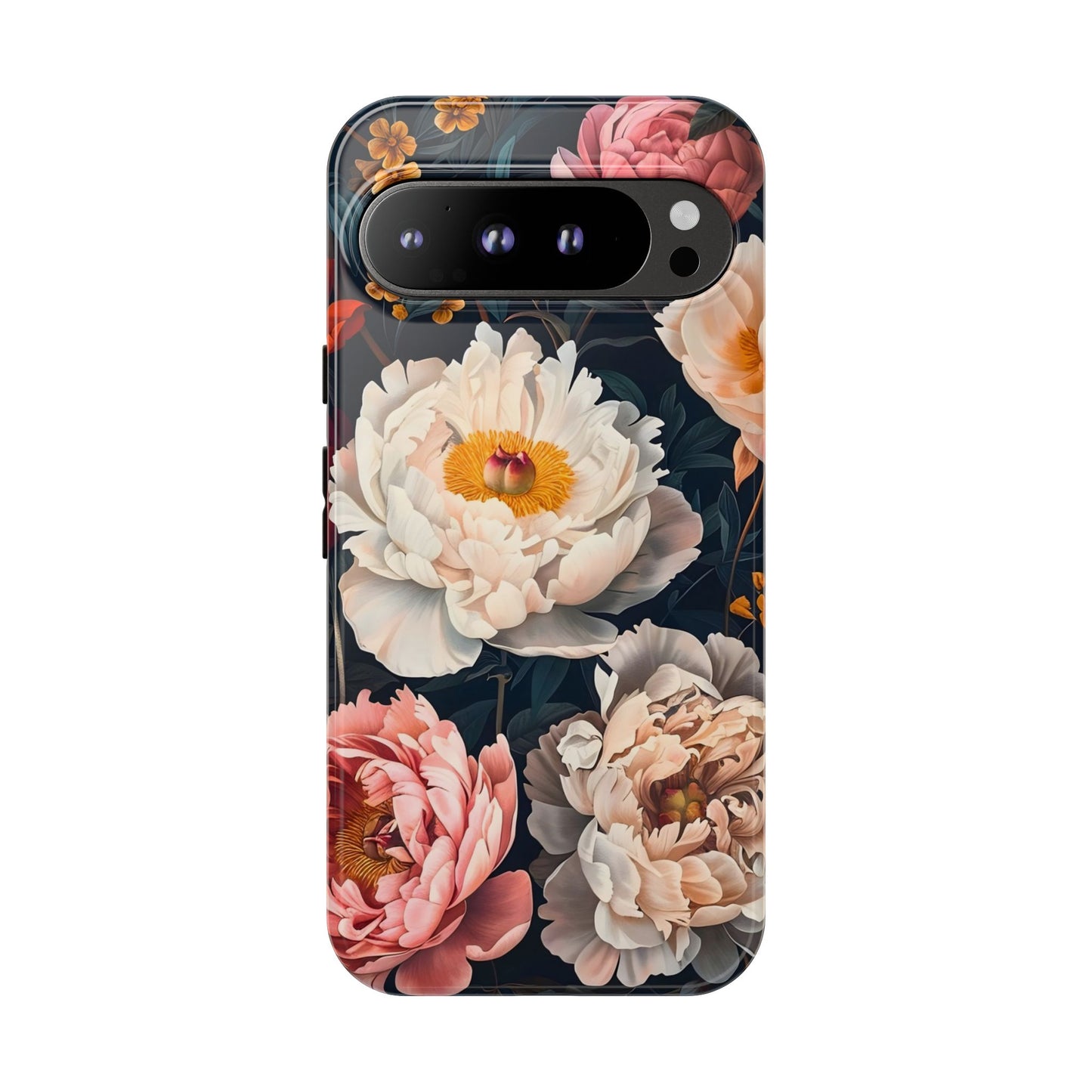 Floral Phone Case, Tough Phone Cover, Flower Design, Unique Gift for Her, Trendy Accessory, Spring Decor