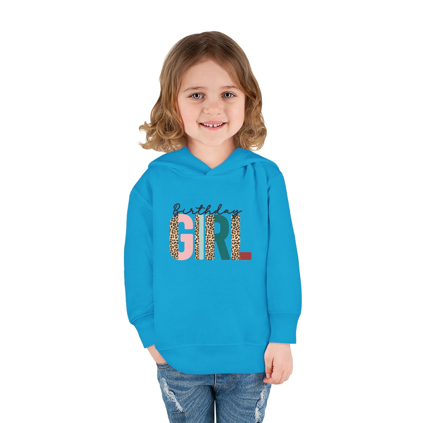 Toddler Birthday Girl Hoodie - Cute Fleece Pullover for Celebrations