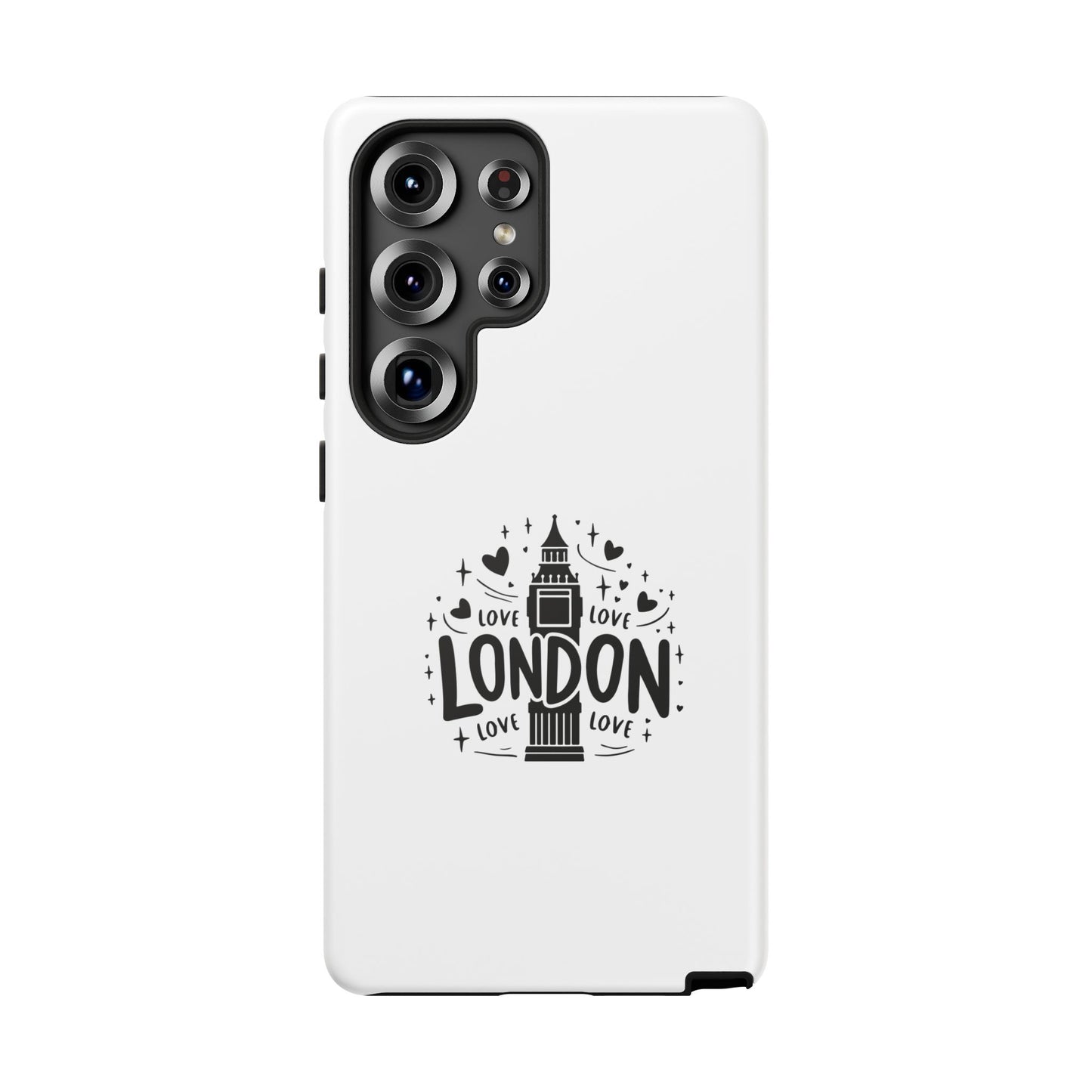 London Love iPhone Case | Tough Cases, London Theme, Gift for Travelers, Unique Phone Accessory, Cute Tech Gifts