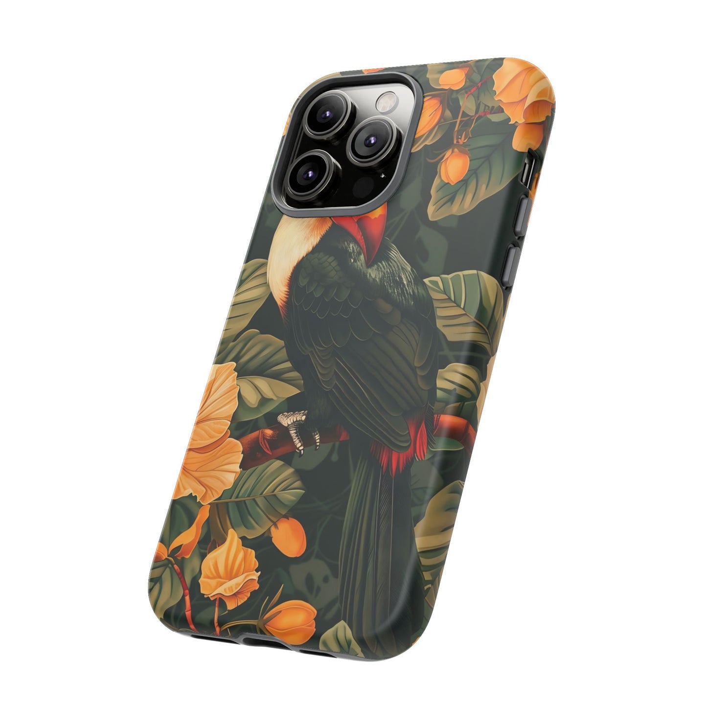 Tropical Toucan Phone Case, Exotic Bird Cover, Nature Lover Gift, Eco-Friendly Design, Customizable Tech Accessory