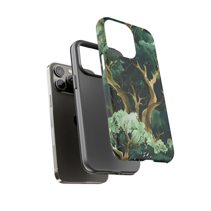 Forest Green Phone Case, Nature-Inspired Tough Cases, Eco-Friendly Gift, Outdoor Lover Accessory, Unique Phone Cover