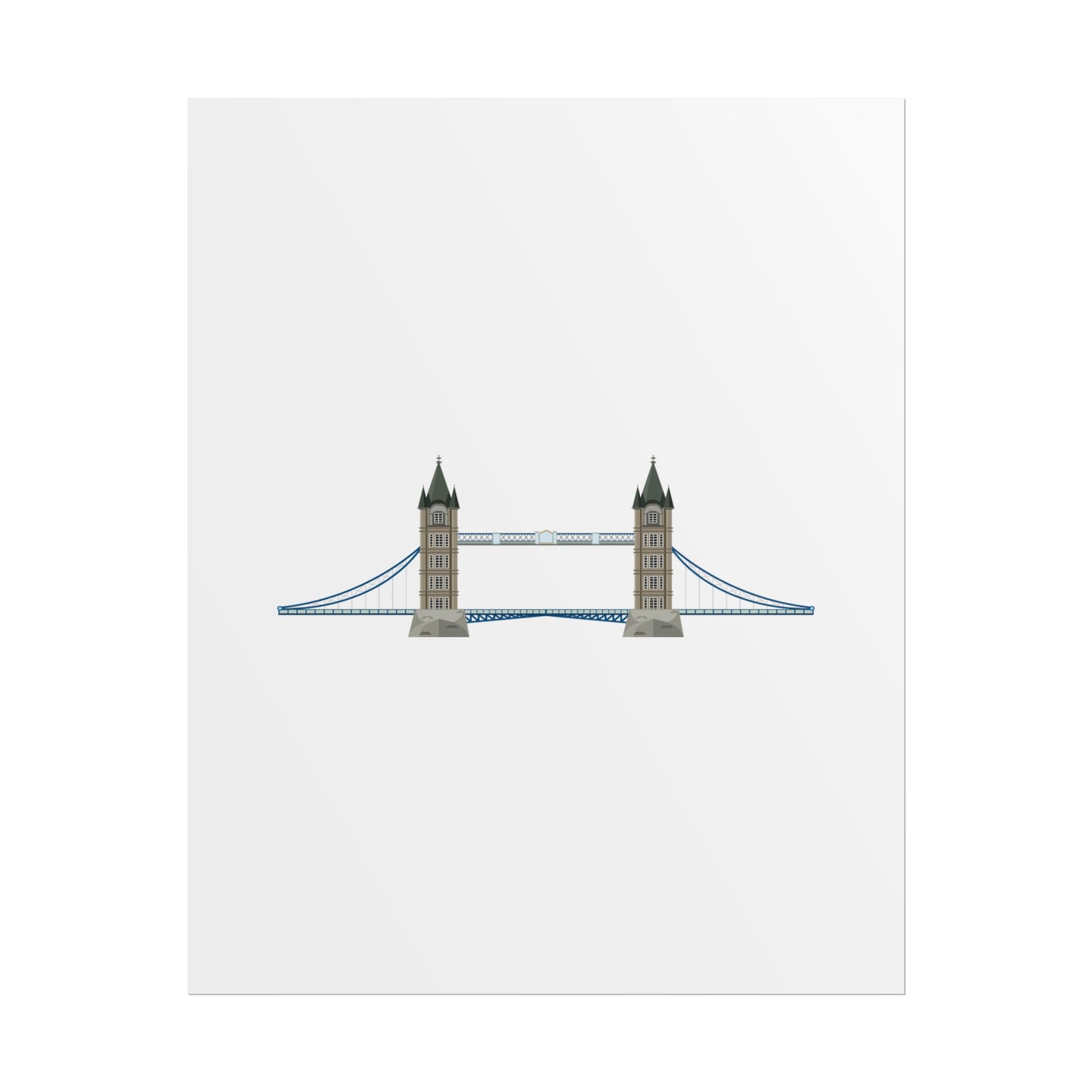 Tower Bridge Rolled Poster, London City Decor, Wall Art, Gift for Travelers, Home Aesthetic, UK Wall Art