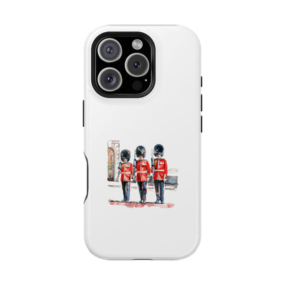 Stylish Magnetic Phone Case with Guards Design, Fun Phone Cover, Unique Gifts for Tech Lovers, Elegant Protection for All Phones