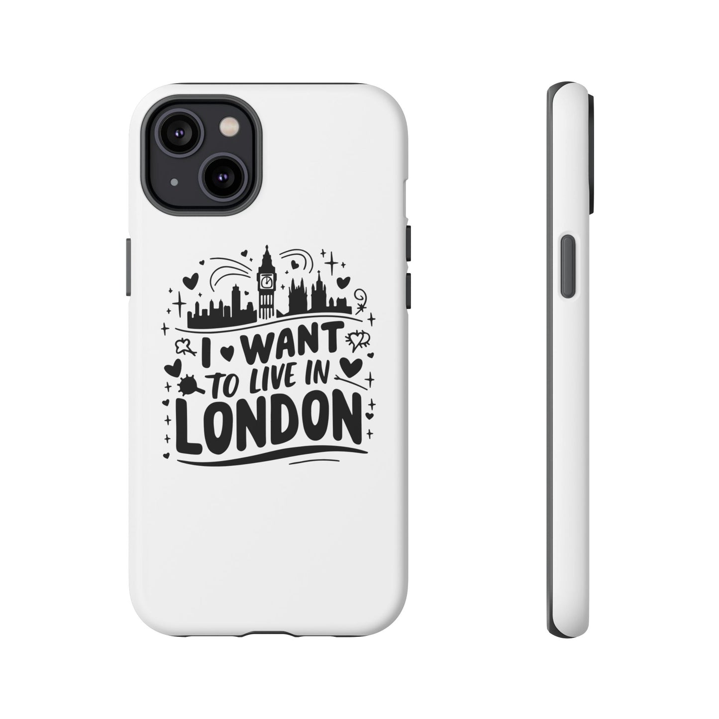London City iPhone Case, Tough Phone Cover, Travel Gift, London Souvenir, Adventure Accessory, Wanderlust Decor