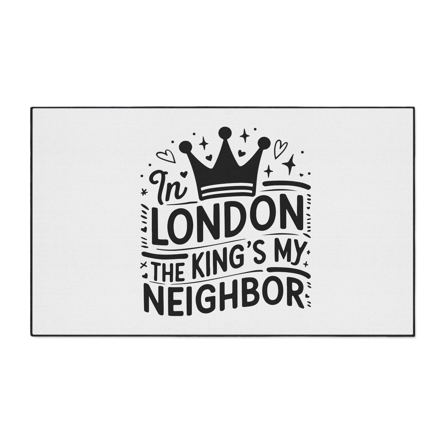 London-Themed Heavy Duty Floor Mat, Durable Entrance Rug, Home Decor, Gift for Housewarming, Fans of London, Interior Design