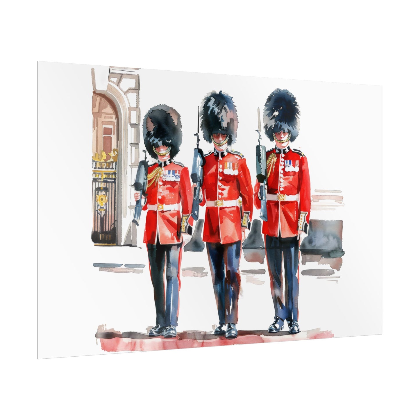 London Guard Roll-Up Posters, British Soldier Art Prints, Home Decor, Travel Gifts, Wall Art for Various Occasions