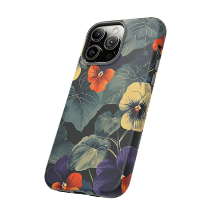 Tough Cases Floral iPhone Case, Tough Phone Cover, Stylish Floral Design, Gift for Her, Summer Vibe, Durable Protective Case