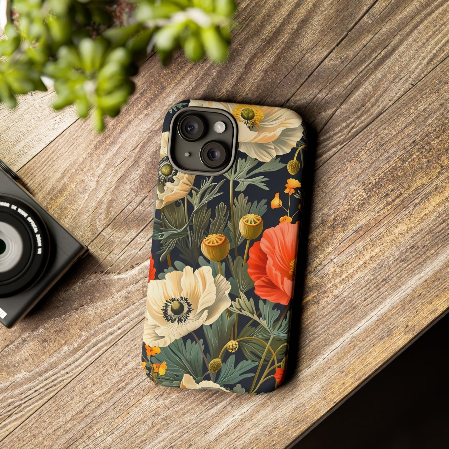 Floral Phone Case - Tough Cases with Vibrant Garden Design, Phone Accessory, Gift for Her, Spring Style, Nature Lover