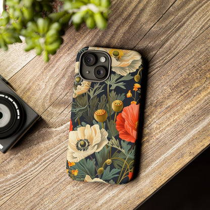 Floral Phone Case - Tough Cases with Vibrant Garden Design, Phone Accessory, Gift for Her, Spring Style, Nature Lover