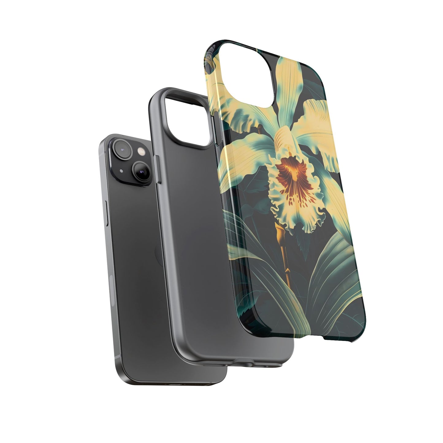 Floral Phone Case - Tough Cases with Orchid Design, Durable Smartphone Cover for Nature Lovers, Floral Gift for Her, Botanical [...]