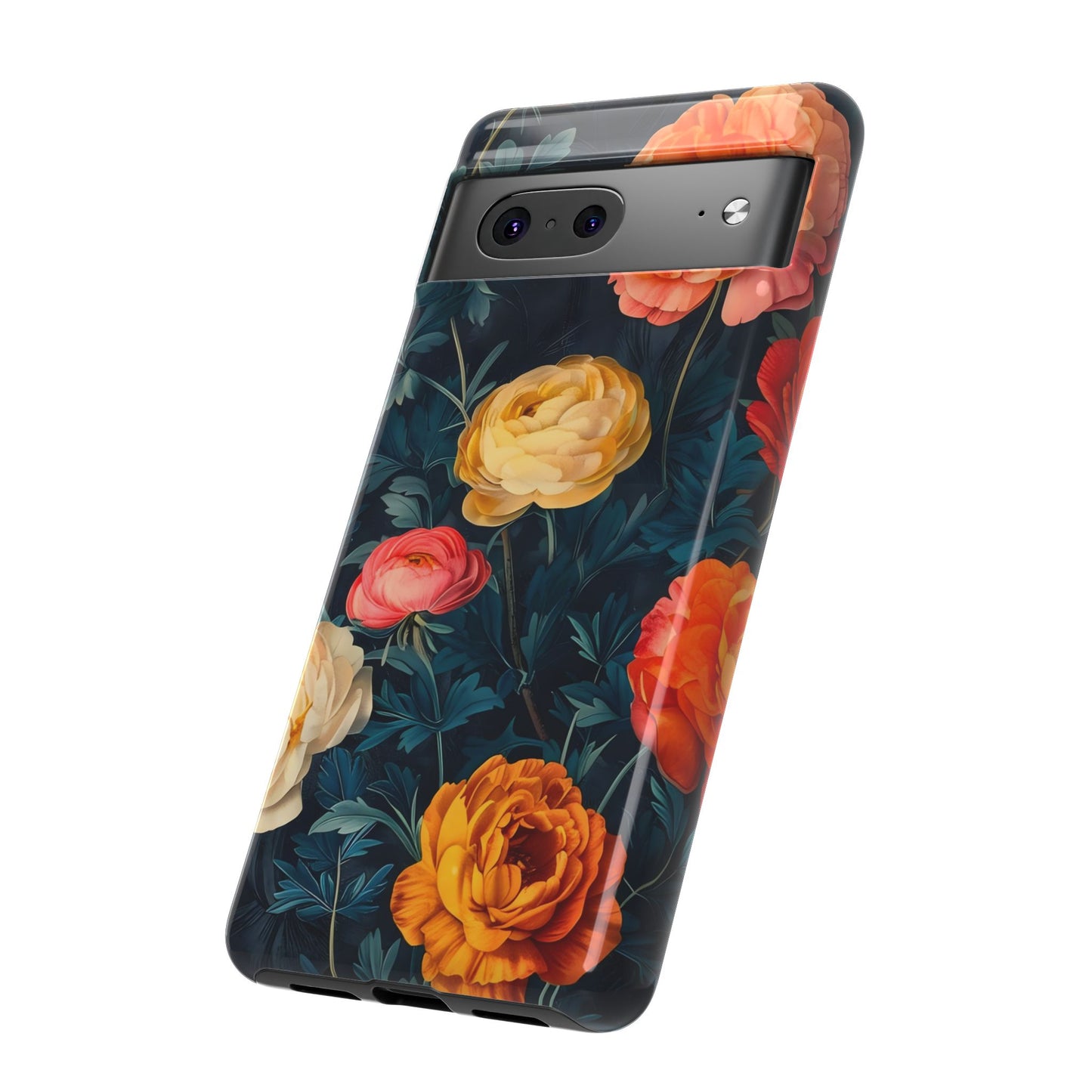 Floral Phone Case - Tough Cases, Stylish Protection, Gift for Flower Lovers, Customizable Cover, Floral Design Mobile Accessory