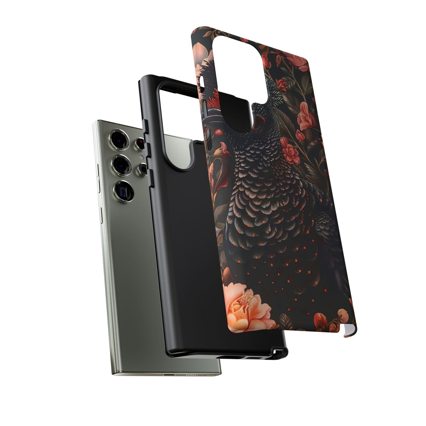 Tough Cases: Floral Design Phone Case, Stylish Protection for Your Phone, Unique Gift for Bird Lovers, Vibrant Floral Art, [...]