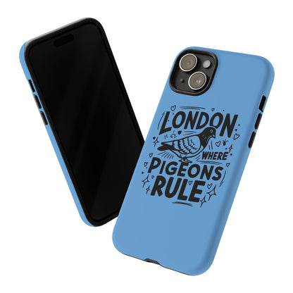 London Pigeon Phone Case, Urban Art Accessory, Tough Phone Cover, Gift for Bird Lovers, London Souvenir, Unique Cell Phone Case