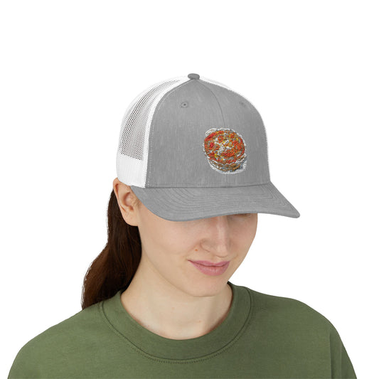 Colorful Pizza Snapback Trucker Cap | Fun Casual Hat for Food Lovers | Summer Outings, Festivals, Gifts, Outdoor Events