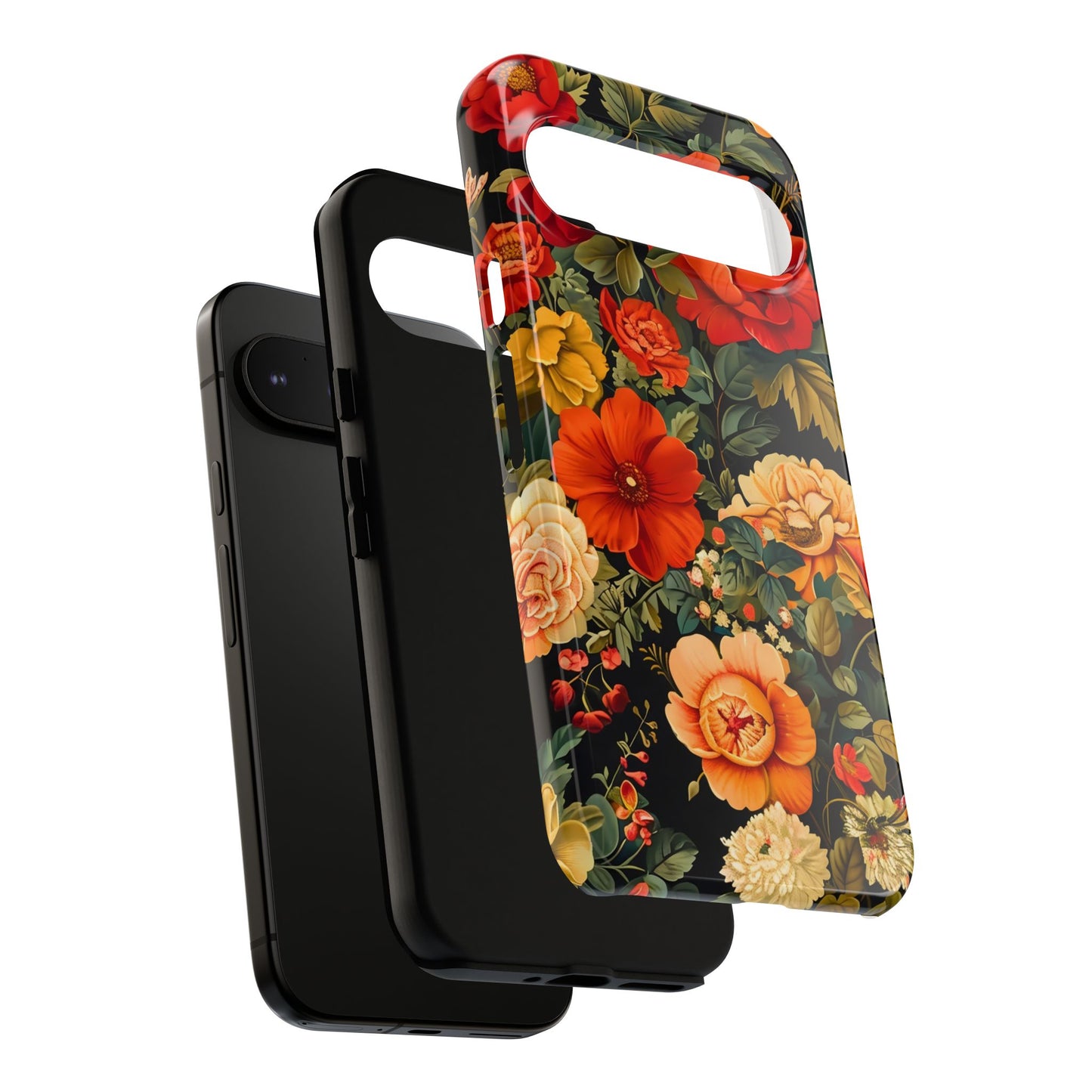 Floral Phone Case, Tough Cases, Decorative Tech Accessories, Gift for Her, Nature Lover Gift, Boho Style Case, Spring Floral Cover