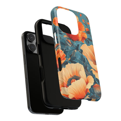 Floral Phone Case, Tough Cases for Protection and Style, Spring Aesthetic, Gift for Her, Phone Accessory for Nature Lovers