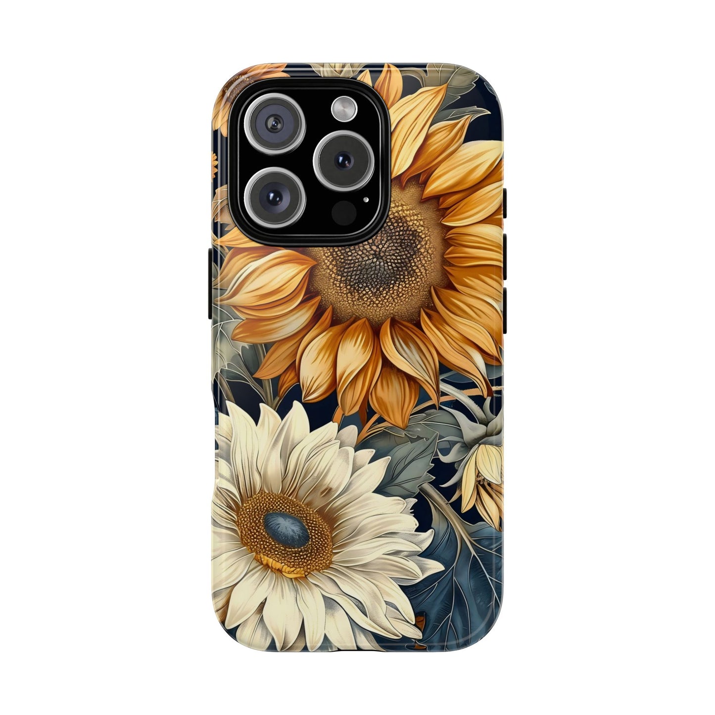 Floral Phone Case for Tough Cases, Sunflower Design, Nature Lover Gift, Birthday Present, Eco-Friendly Accessories, Summer Vibes