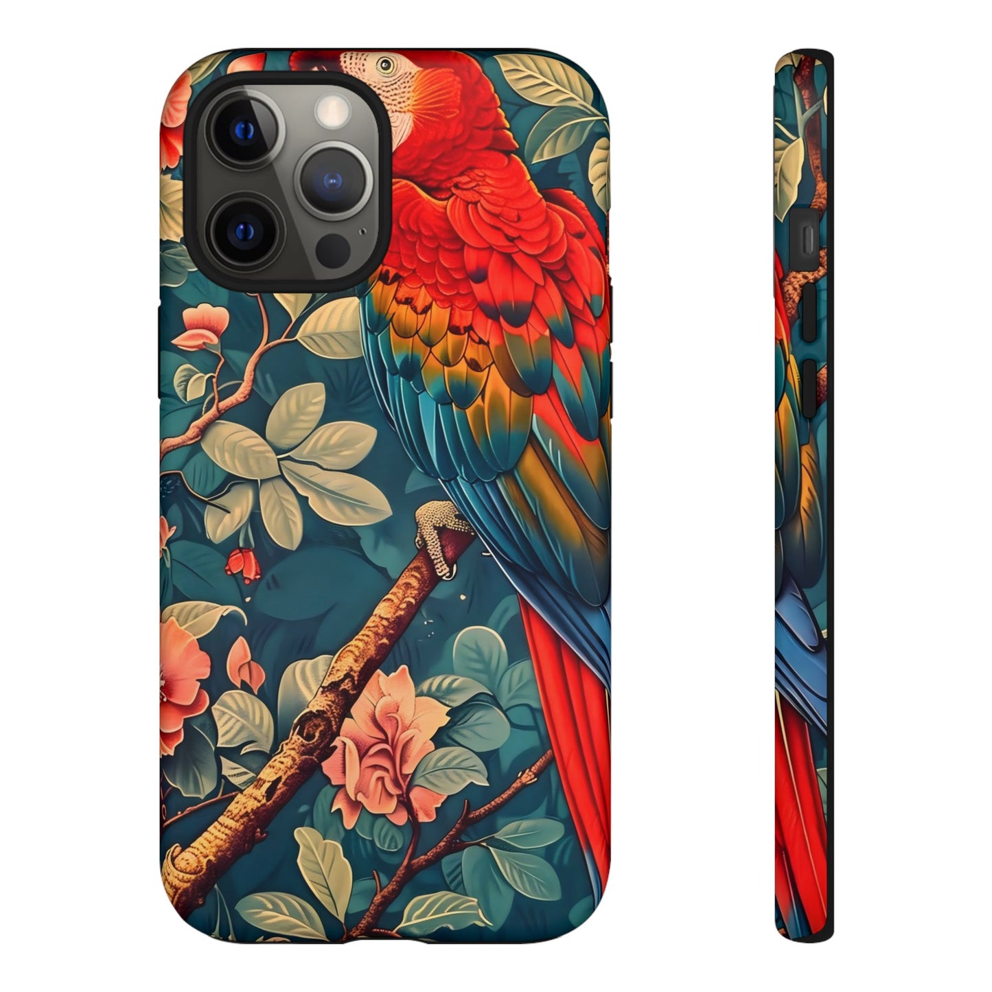 Tough Cases - Colorful Parrot Phone Case, Tropical Bird Phone Cover, Nature Lover Gift, Animal Print Case, Eco-Friendly Accessories