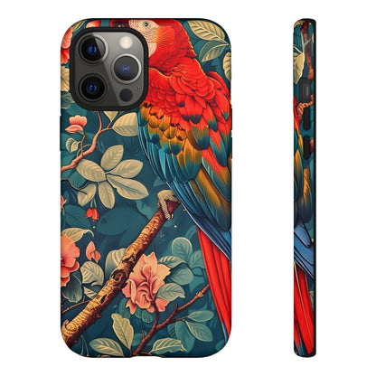Tough Cases - Colorful Parrot Phone Case, Tropical Bird Phone Cover, Nature Lover Gift, Animal Print Case, Eco-Friendly Accessories