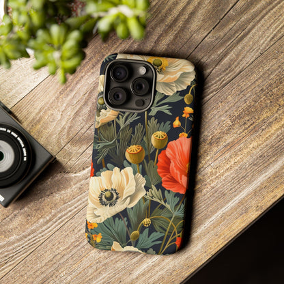 Floral Phone Case - Tough Cases with Vibrant Garden Design, Phone Accessory, Gift for Her, Spring Style, Nature Lover