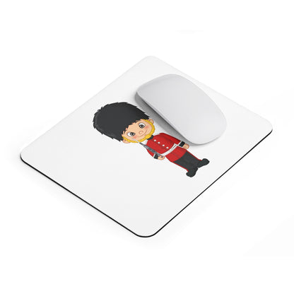 Cute Cartoon Guard Mouse Pad, Desk Accessory, Office Decor, Gift for Kids, British Theme, UK Souvenir, Computer Mat