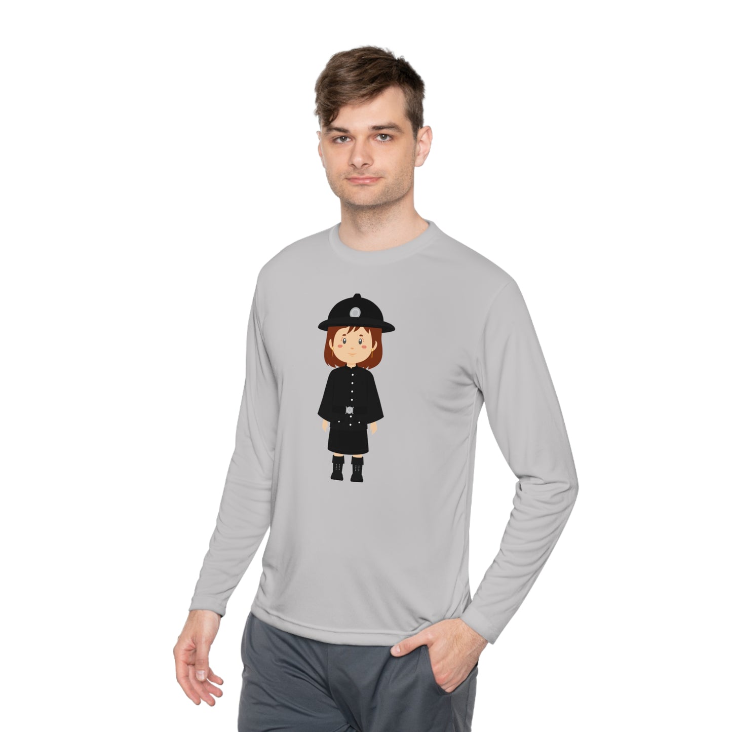Unisex Lightweight Long Sleeve Tee - British Soldier - Classic Military Elegance and Honorable