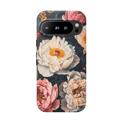 Floral Phone Case, Tough Phone Cover, Flower Design, Unique Gift for Her, Trendy Accessory, Spring Decor
