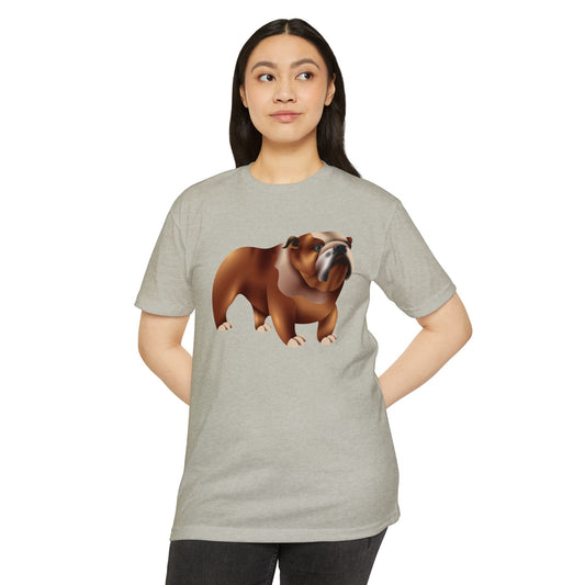 Unisex CVC Jersey T-shirt - Adorable British Dog