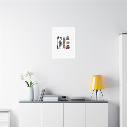 Canvas Art Print, London Skyline, Home Decor, Wall Art, Gift Idea, Travel Memories, Modern Wall Art