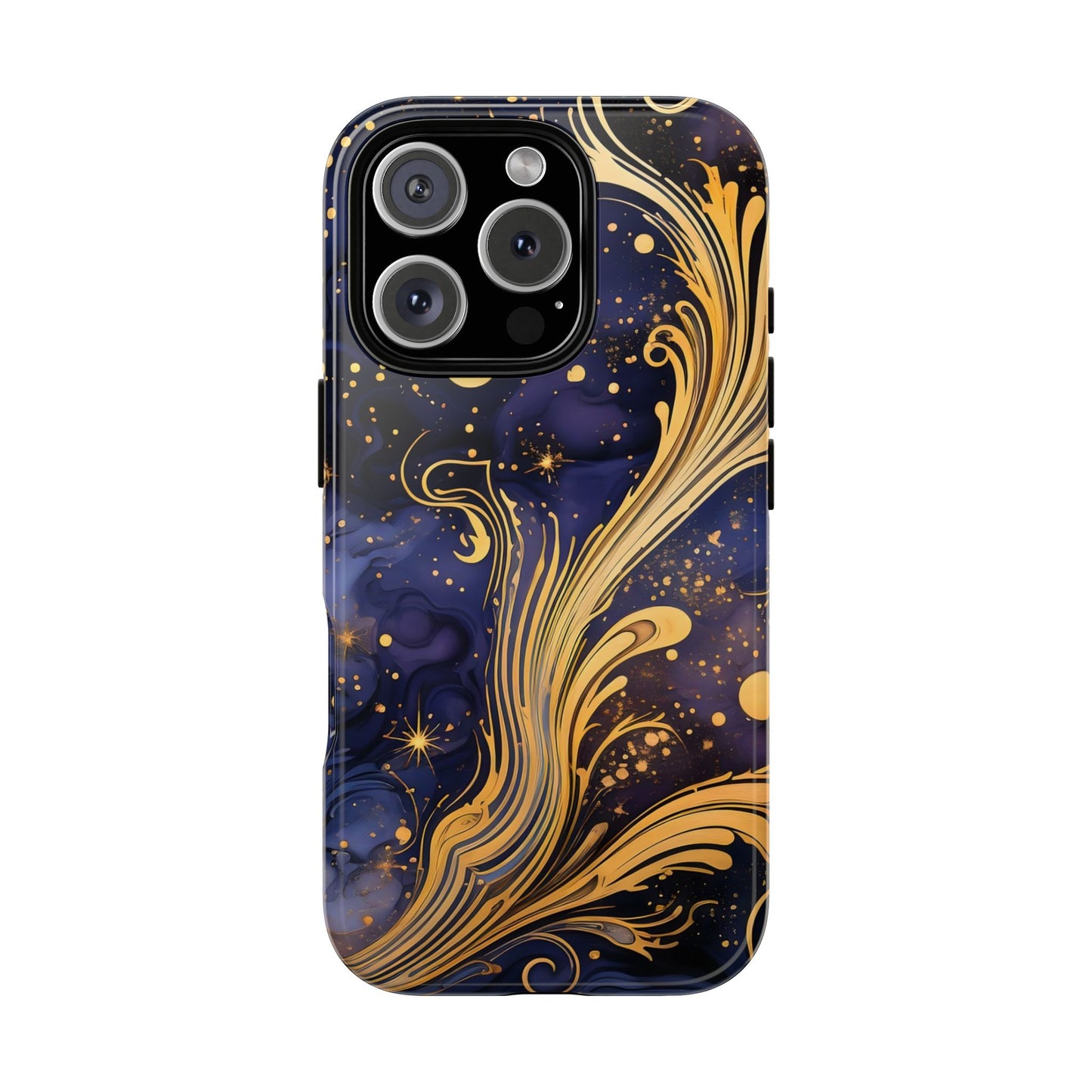 Elegant Floral Phone Case, Tough Cases for Women, Artistic Galaxy Design, Phone Cover for Cosmic Lovers, Unique Gift Idea