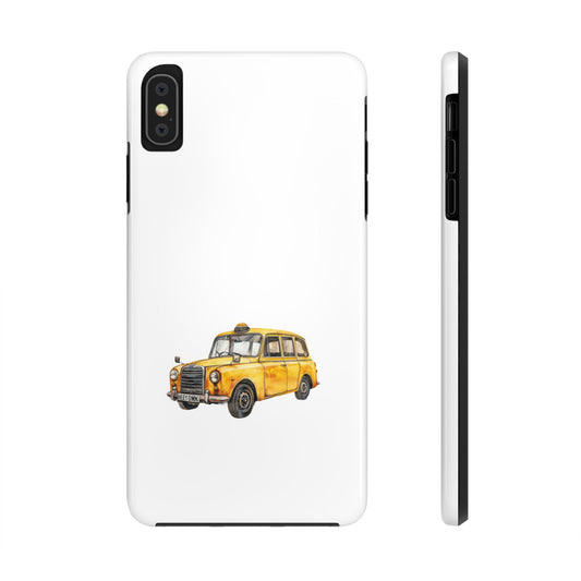 Yellow Taxi Tough Phone Case - Durable Protection for Urban Adventures