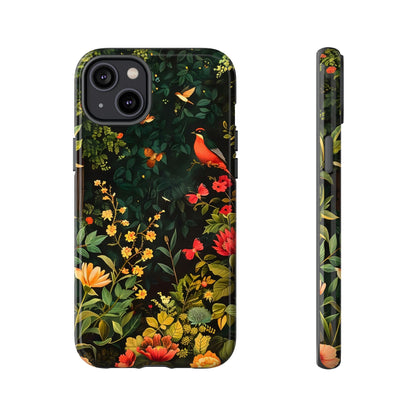 Floral Tough Phone Case, Nature-Inspired Design, Ideal for Garden Lovers, Gift for Birthdays, Christmas, Eco-Friendly Accessory