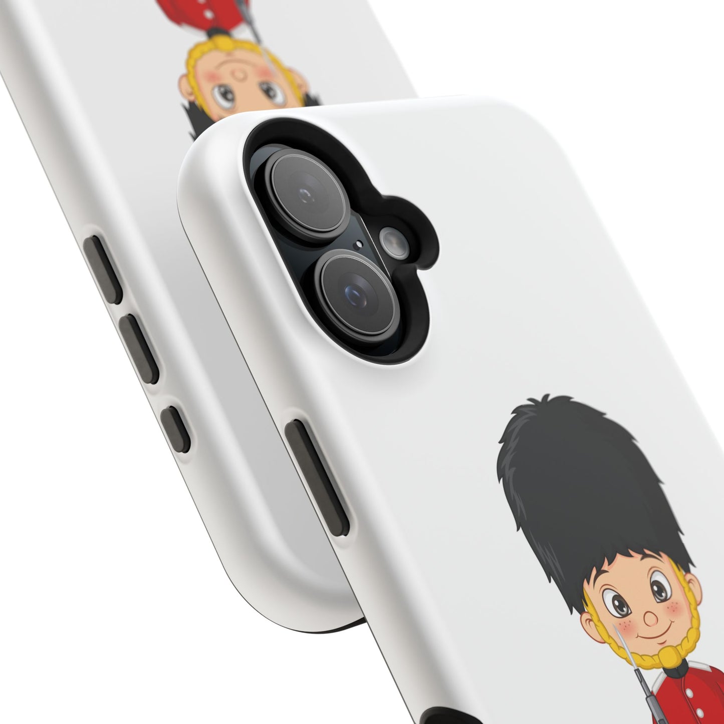 Cute Cartoon Soldier Magnetic Tough Case, Kid's Phone Cover, Fun Gift for Children, Birthday Present, Youth Accessories, Durable Protection