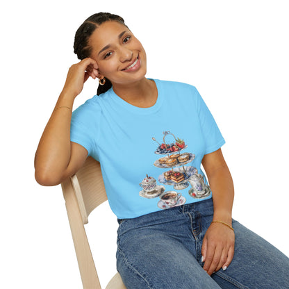 Unisex Softstyle T-Shirt - Palace Plates - A Royal British Breakfast