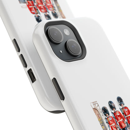Stylish Magnetic Phone Case with Guards Design, Fun Phone Cover, Unique Gifts for Tech Lovers, Elegant Protection for All Phones