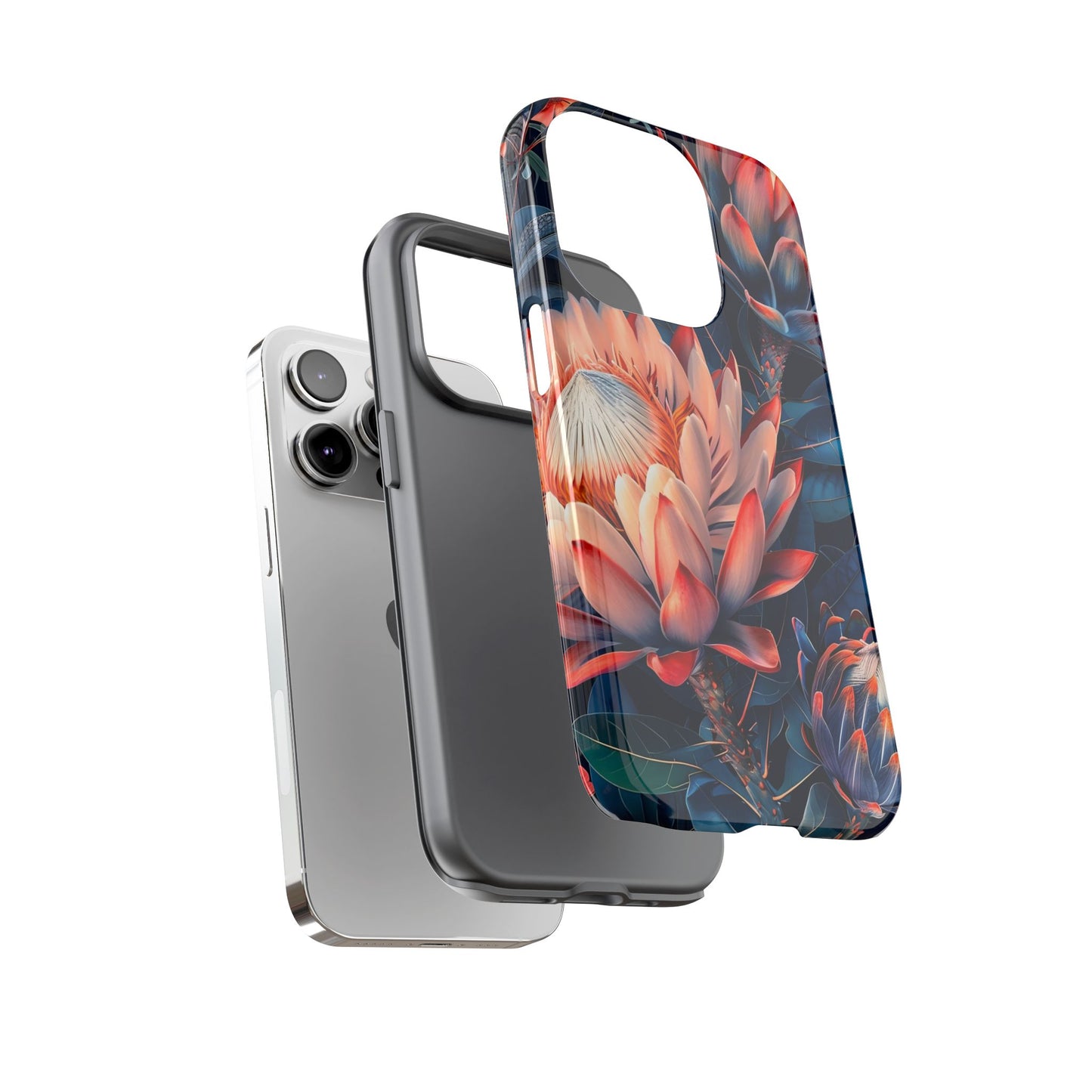 Floral Phone Case | Tough Cases, Floral Design, Phone Accessory, Gift for Her, Customizable Case, Nature Lover Gift