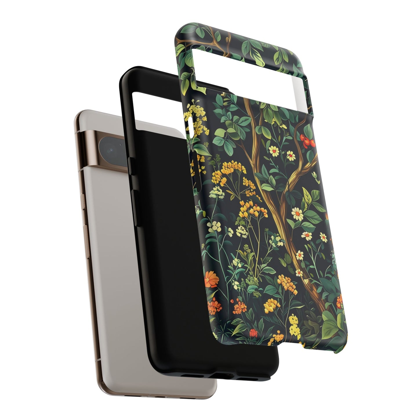 Floral iPhone Case, Nature Inspired Tough Case, Botanical Phone Cover, Eco-Friendly Gift, Unique Floral Design