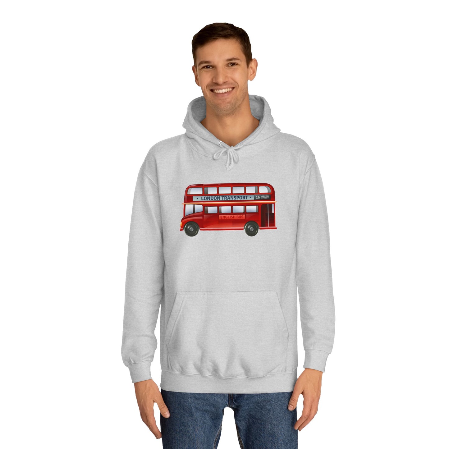 Unisex College Hoodie - London Transport English