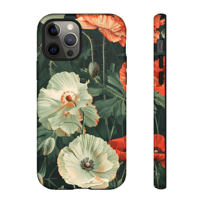 Floral Phone Case - Tough Cases, Botanical Design, Gift for Friends, Trendy Mobile Cover, Personalized Phone Accessory