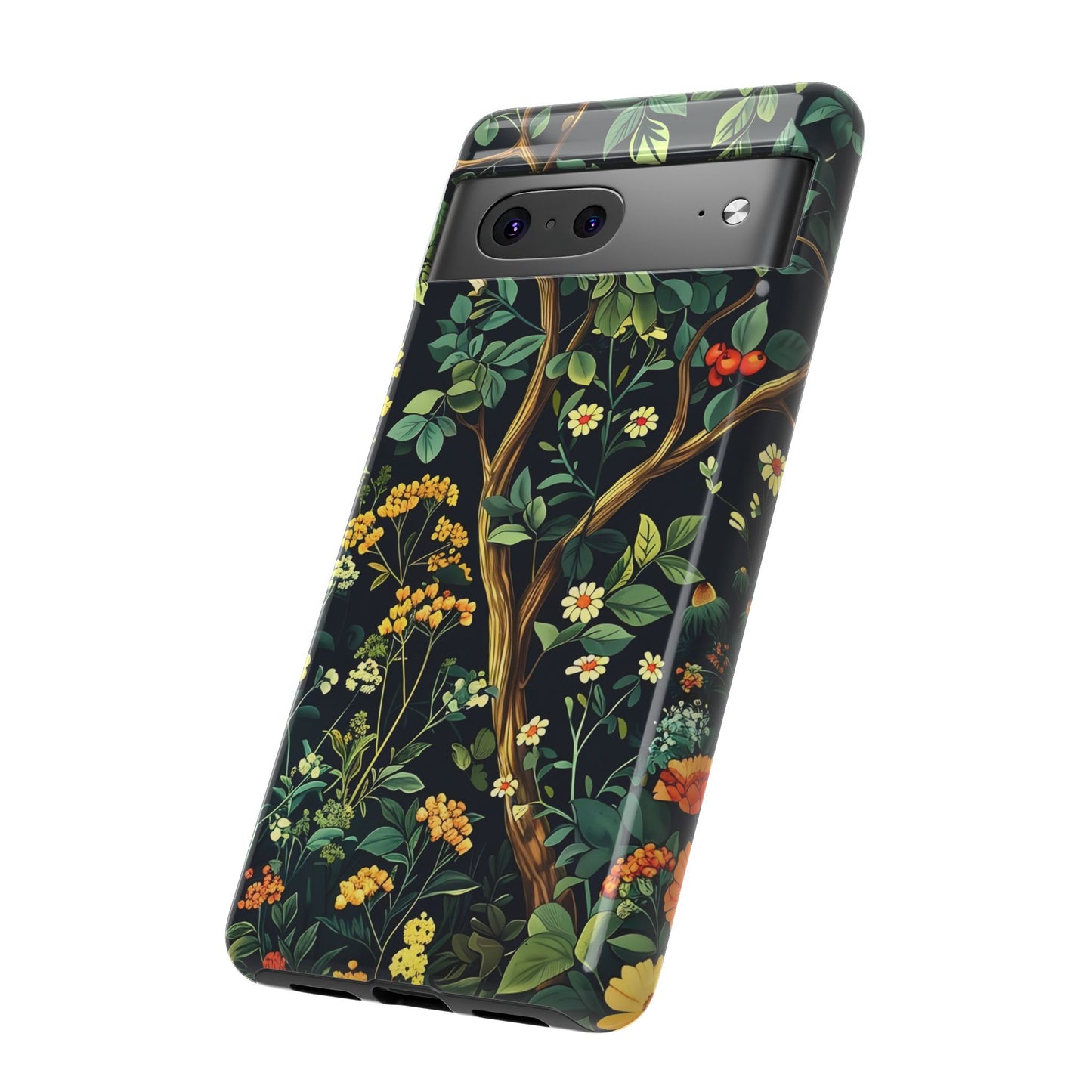 Floral iPhone Case, Nature Inspired Tough Case, Botanical Phone Cover, Eco-Friendly Gift, Unique Floral Design
