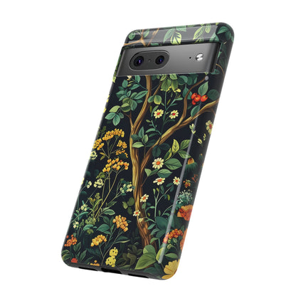 Floral iPhone Case, Nature Inspired Tough Case, Botanical Phone Cover, Eco-Friendly Gift, Unique Floral Design