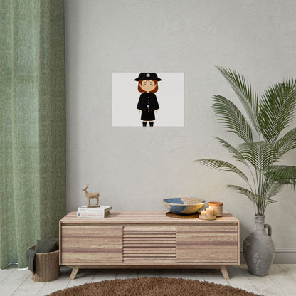 Charming Firefighter Rolled Posters for Kids' Rooms, Playful Wall Art, Fire Safety Decor, Kids' Gifts, Educational Prints