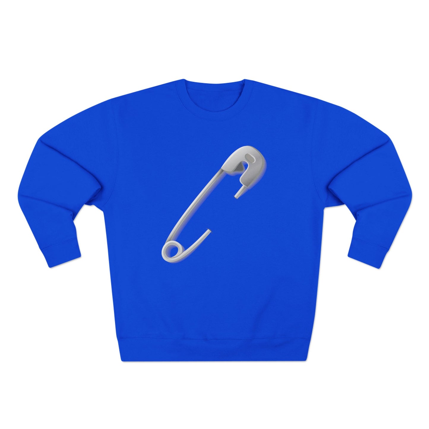 Unisex Crewneck Sweatshirt - Minimalist Safety Pin