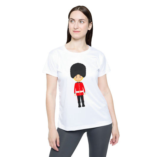 Women's Sports Jersey - Royal Guard Graphic Tee for Casual Wear - British Soldier - Classic Military Elegance and Honor