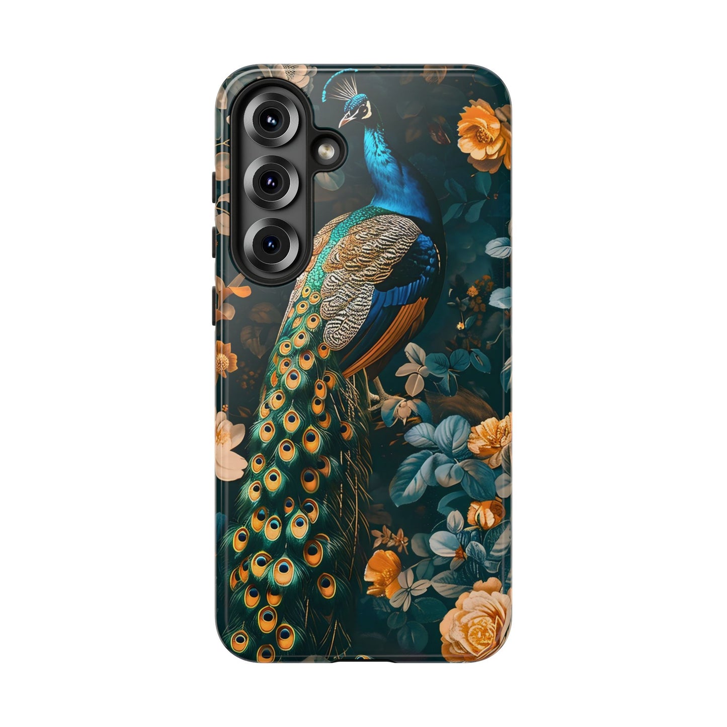 Peacock Phone Case - Elegant Floral Design, Tough Case for Protection, Unique Gift for Nature Lovers, Stylish Accessory, Eco-Friendly